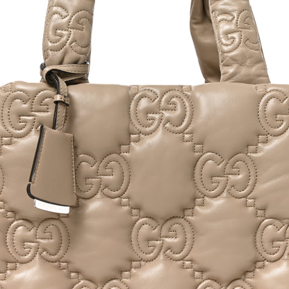 Gucci Calfskin GG Matelasse Large Tote Beige 8 of 10