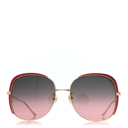 Gucci Acetate Oversize Square Frame GG0400S Sunglasses Gold 2 of 8