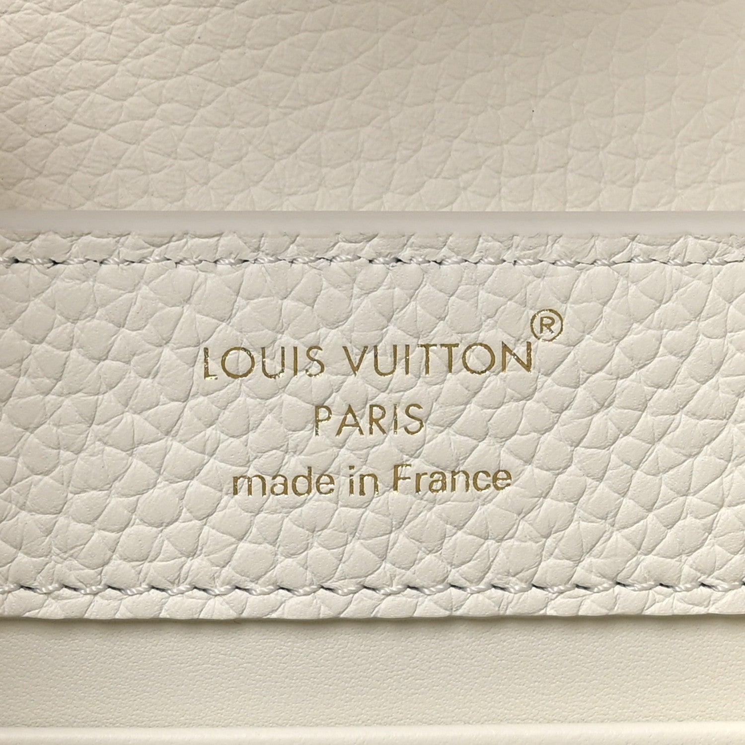 Louis Vuitton Taurillon Small Chain My Capucines Snow 6 of 10