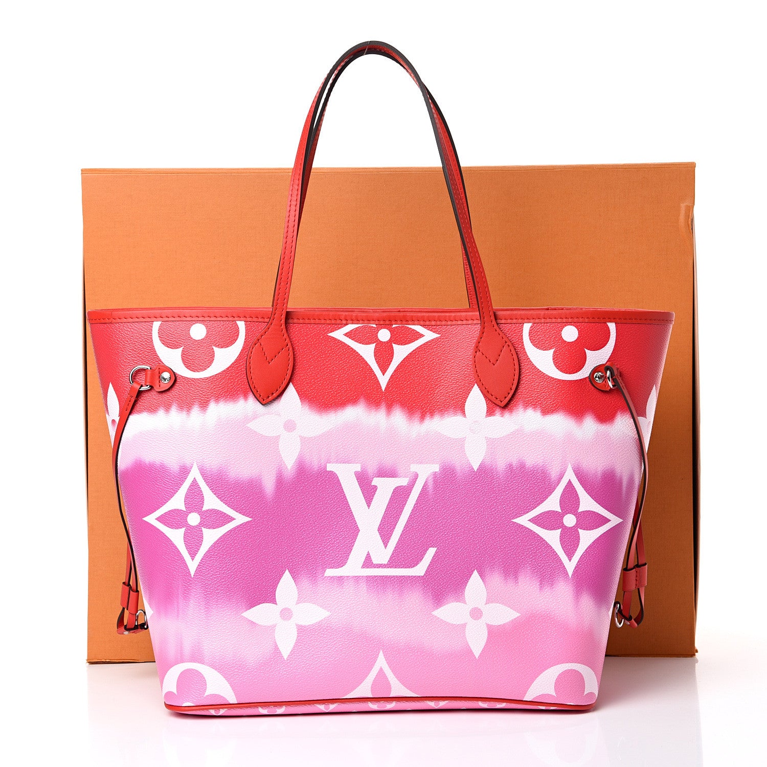 Louis Vuitton Monogram Escale Neverfull MM Rouge 10 of 10