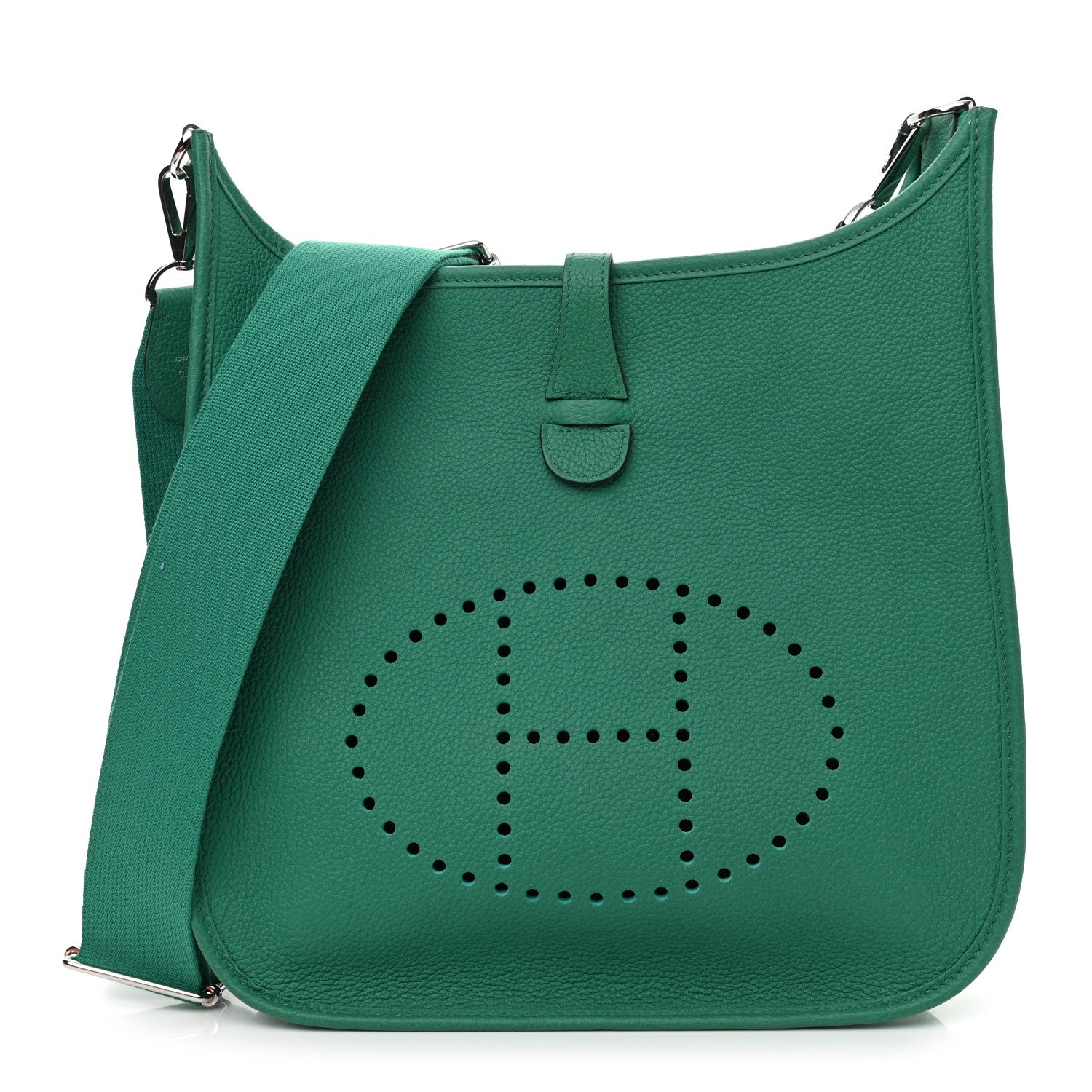 Hermes Taurillon Clemence Evelyne III PM Vert Jade 1 of 9