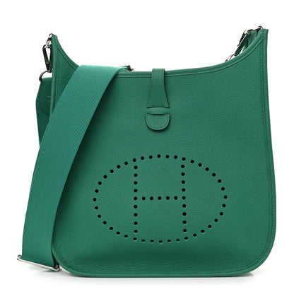 Hermes Taurillon Clemence Evelyne III PM Vert Jade 1 of 9