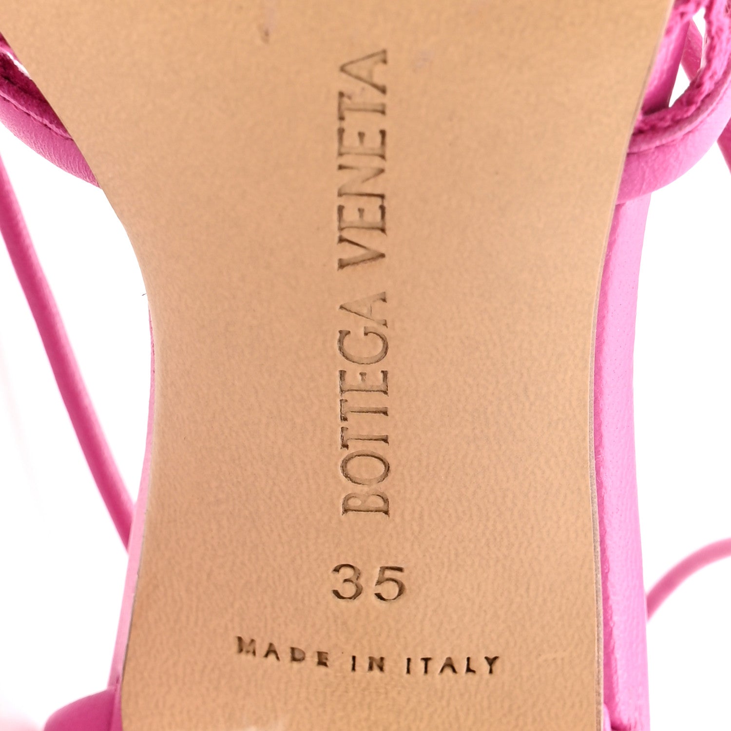 Bottega Veneta Mesh Nappa Stretch Ankle Tie 90mm Sandals 35 Hollyhock 7 of 10