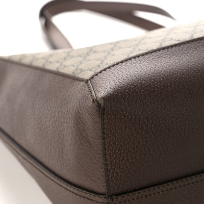 Gucci GG Supreme Monogram Web Ophidia Tote Brown 12 of 17