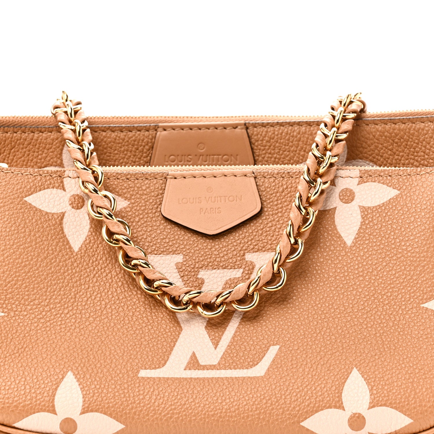 Louis Vuitton Empreinte Monogram Giant Multi Pochette Accessories Arizona Creme 8 of 10