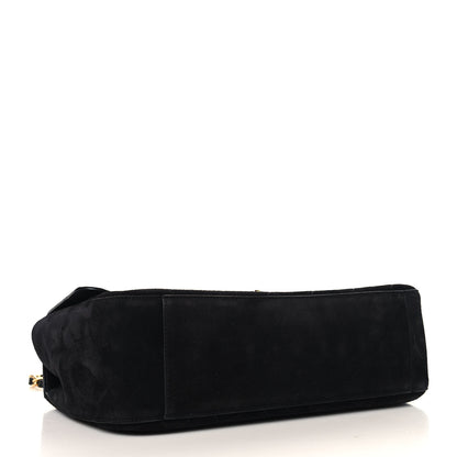 Chanel Suede Calfskin Small Souplissimo Maxi Flap Black 8 of 21