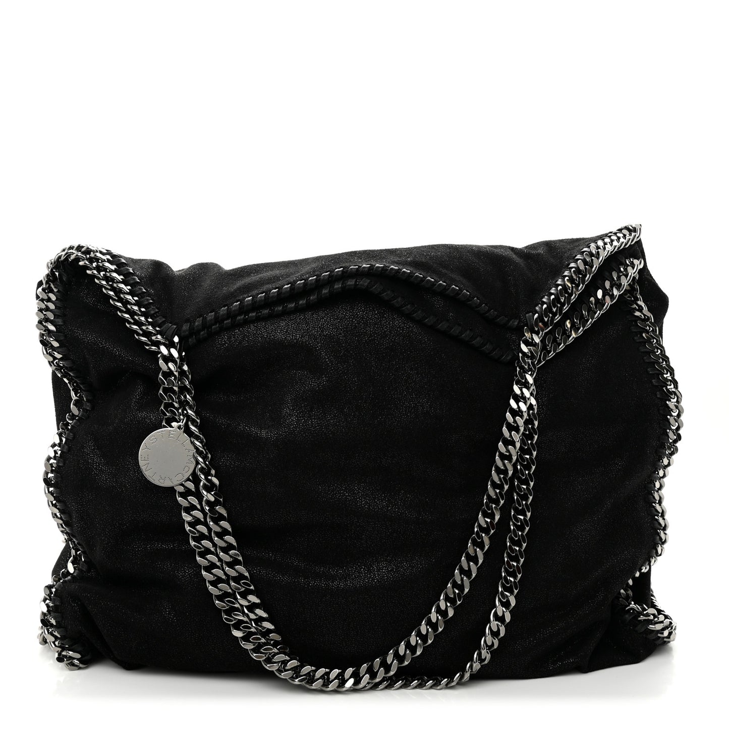 Shaggy Deer Falabella Fold Over Tote Black