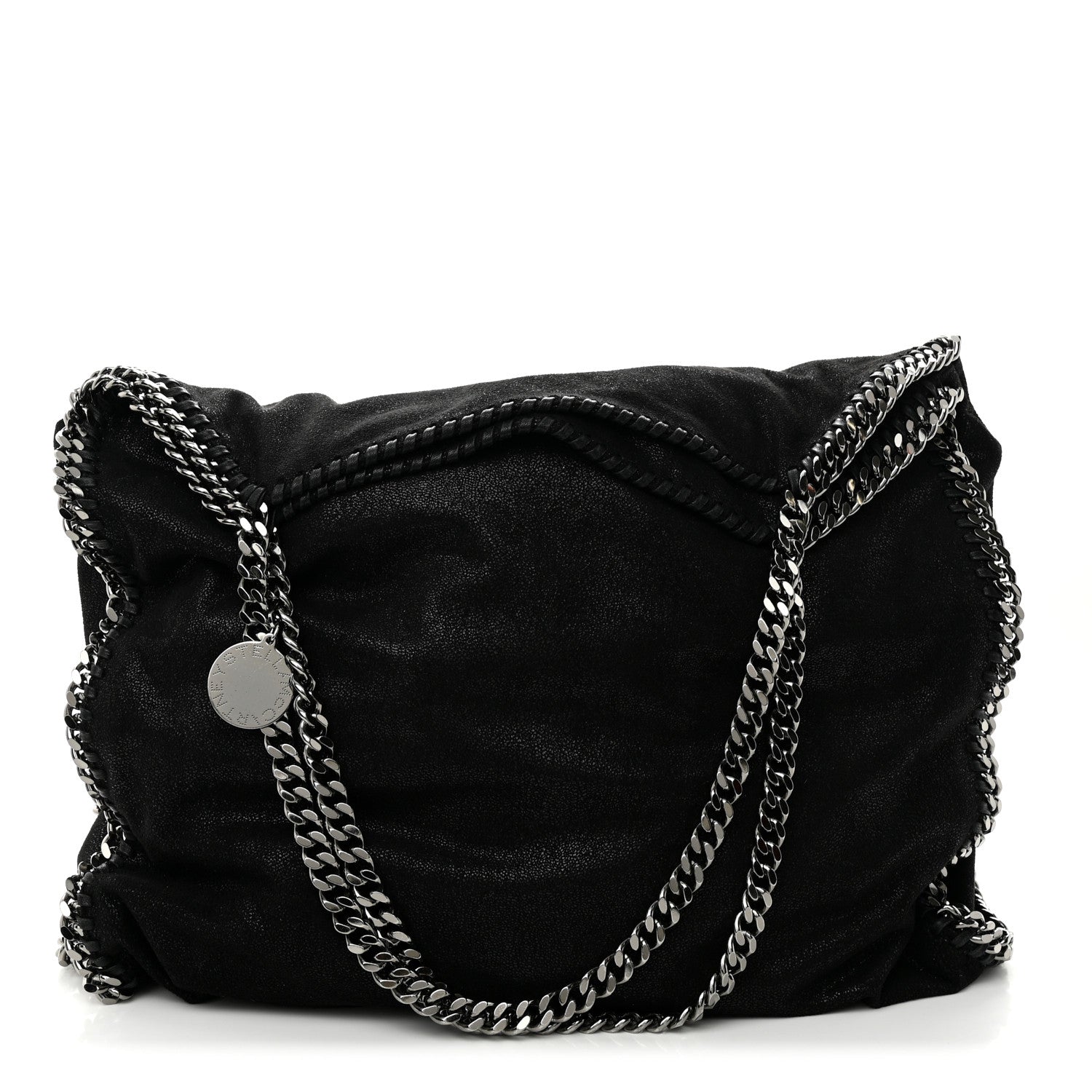 Stella McCartney Shaggy Deer Falabella Fold Over Tote Black 1 of 11