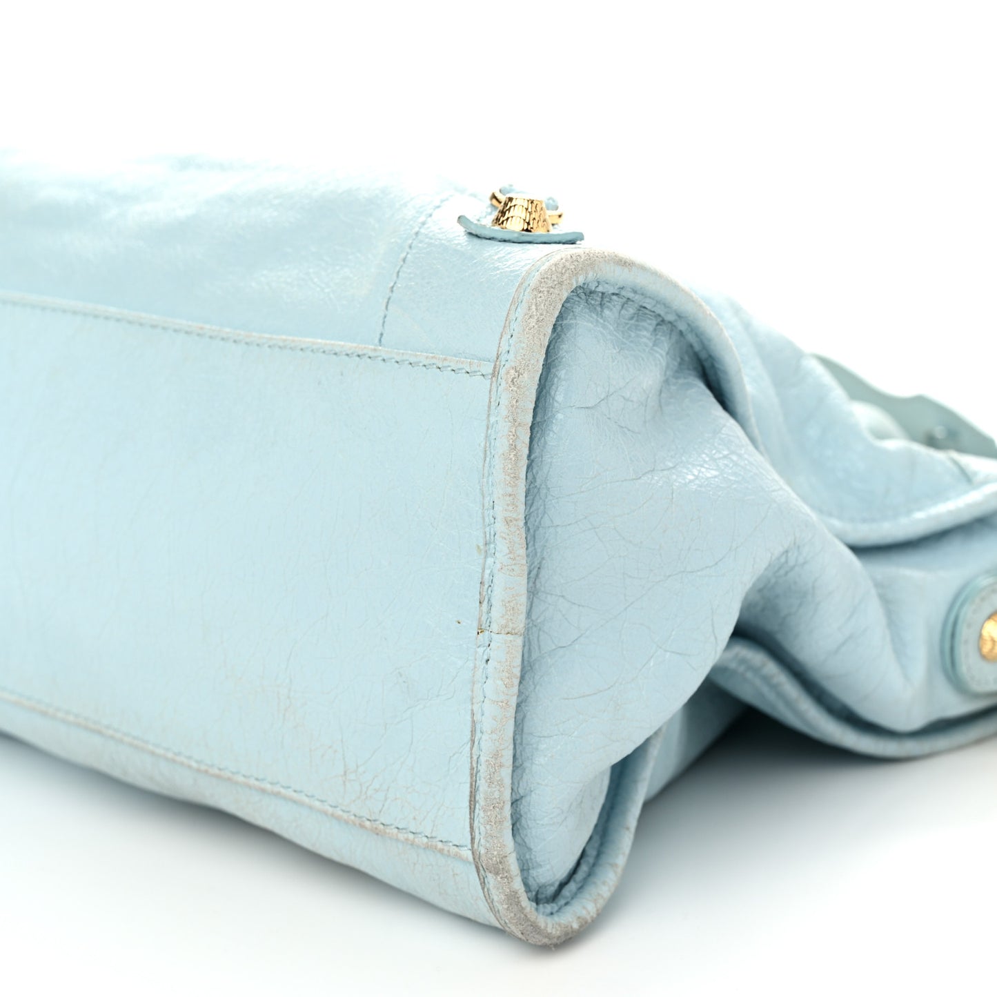 Agneau Giant 12 Gold Hardware City Bleu Dragee