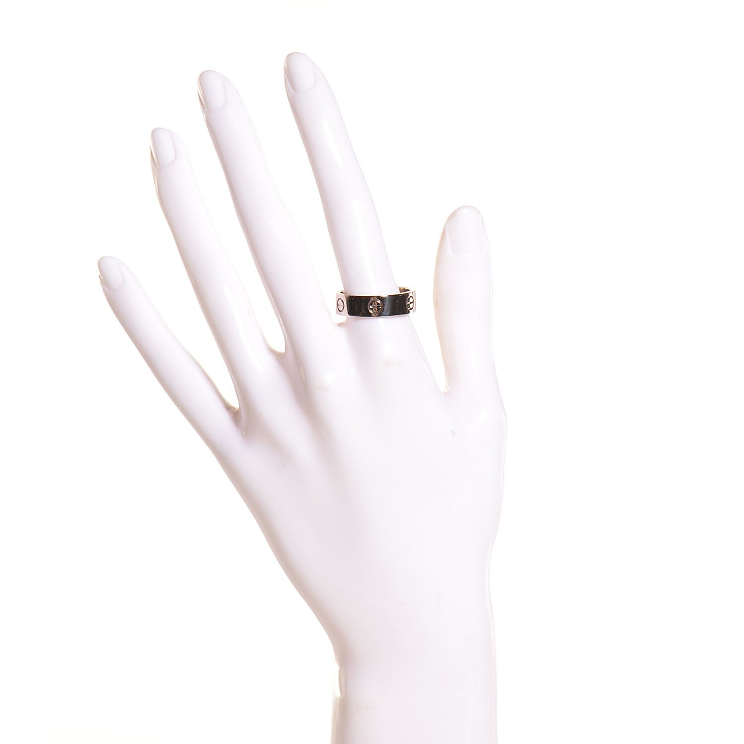 Cartier 18K White Gold 5.5mm LOVE Ring 60 9 2 of 6