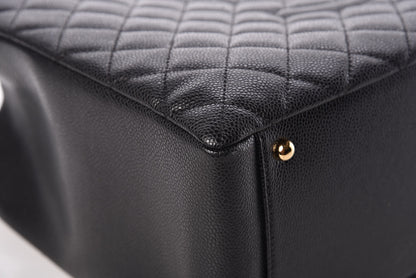 Chanel Caviar Quilted XL Grand Shopping Tote GST Black 10 of 13
