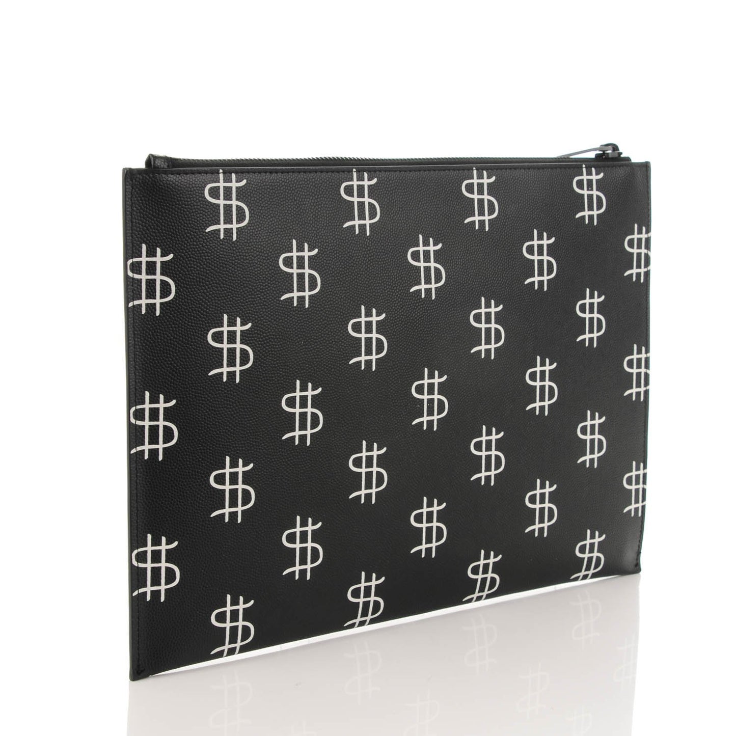 Grain de Poudre Dollar Print iPad Rider Pouch Black White