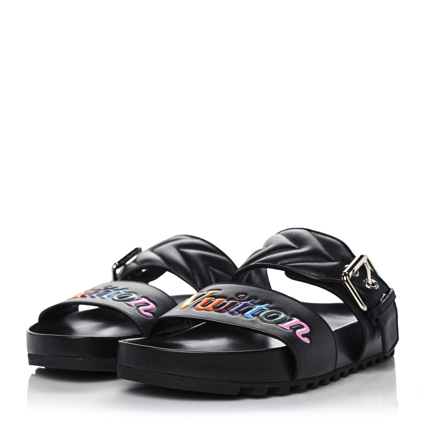 Calfskin New Wave Bom Dia Mule Sandals 35 Black