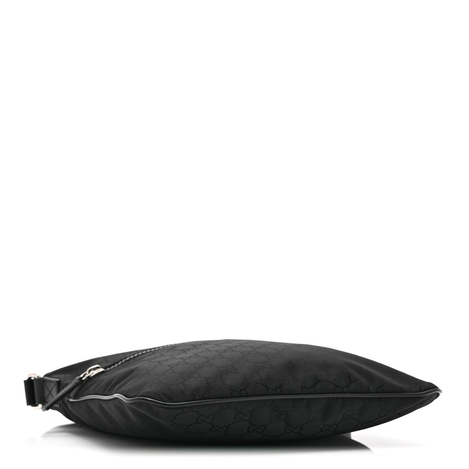 Gucci Nylon Monogram Small Flat Messenger Bag Black 4 of 11