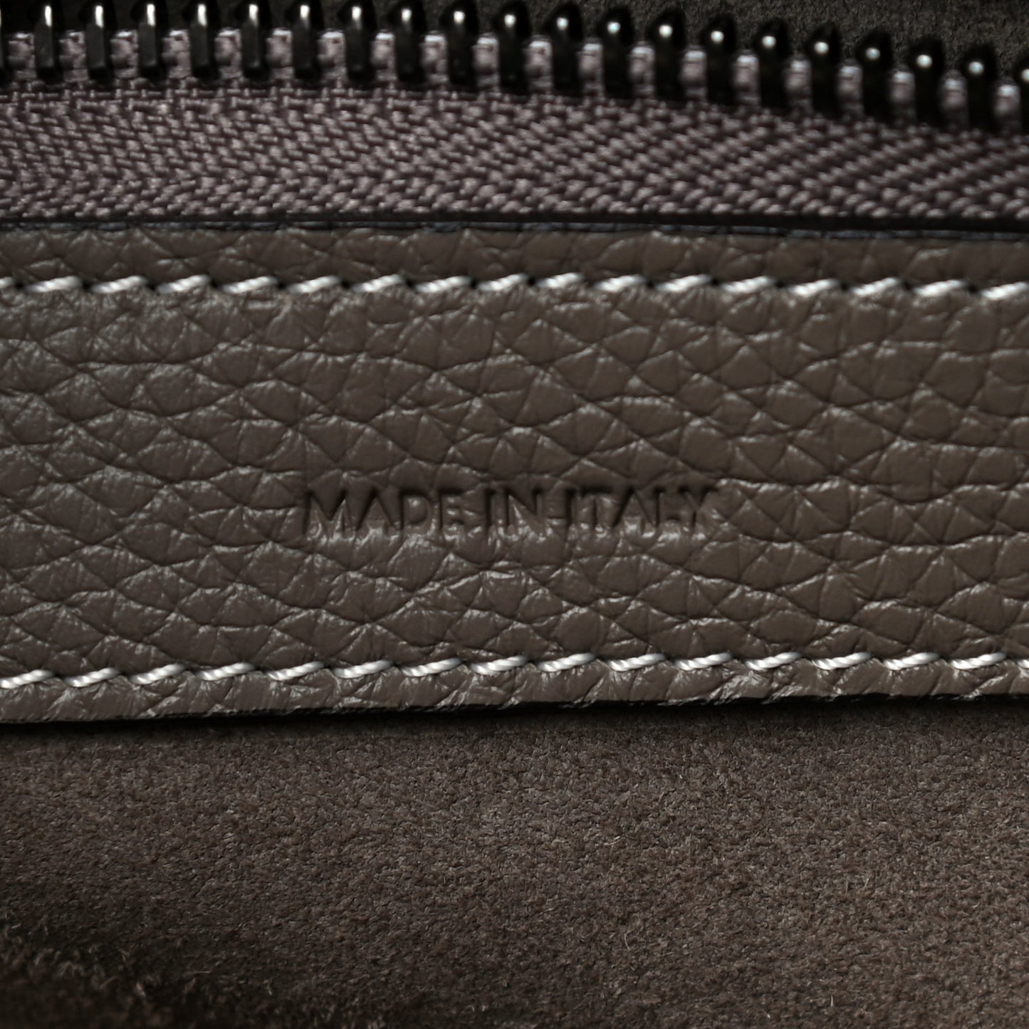 Drummed Calfskin Mini Luggage Souris