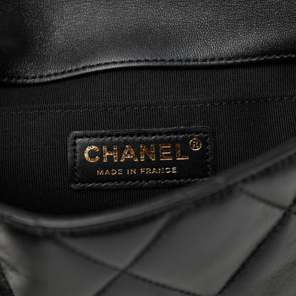 Chanel Lambskin Quilted Mini Crush On Chains Flap Bag Black 5 of 8