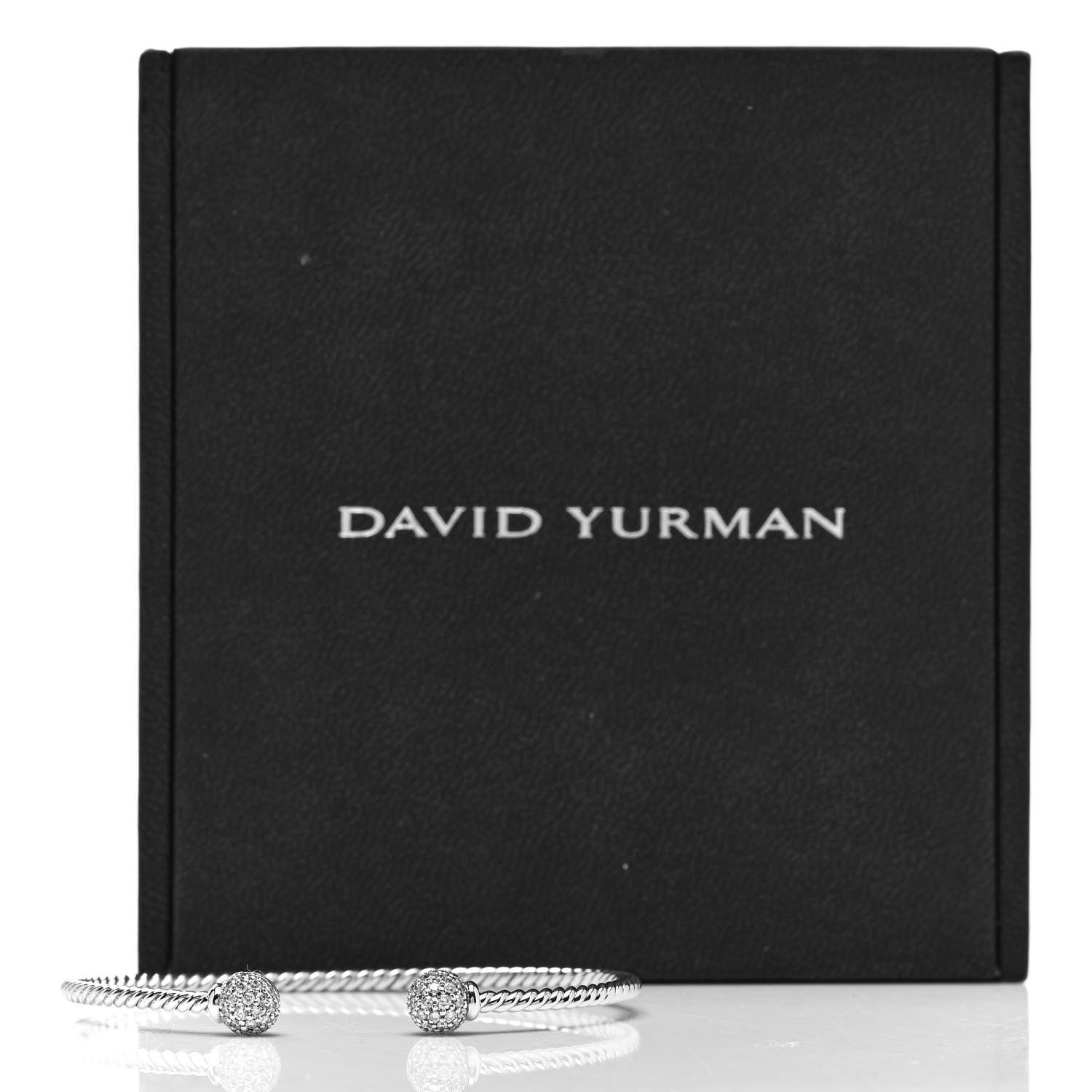David Yurman 18K White Gold Diamond Petite Solari Bracelet 5 of 5