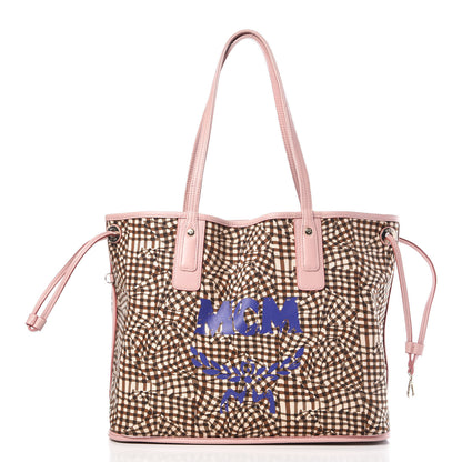 MCM Visetos Medium Liz Reversible Shopper Tote Soft Pink 5 of 18