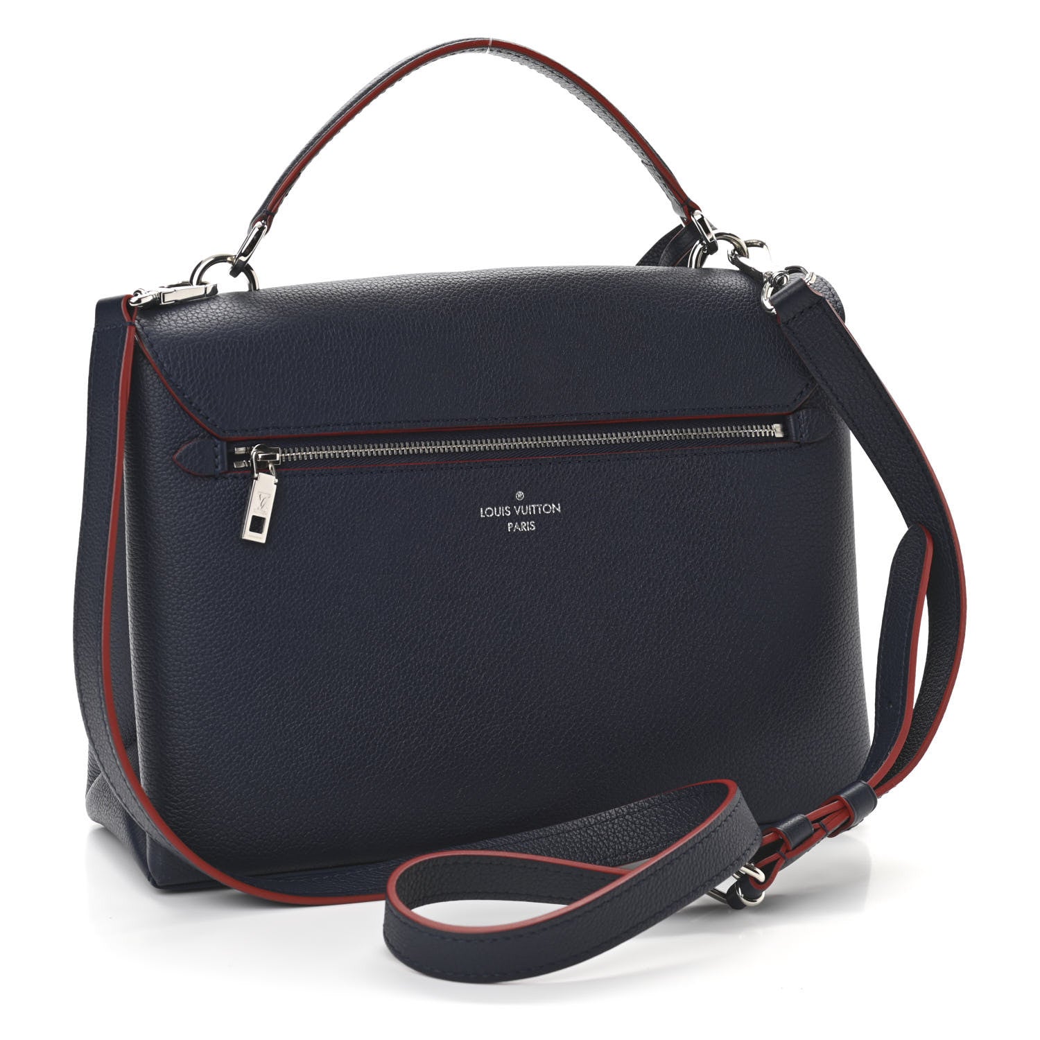 Louis Vuitton Soft Calfskin My Lockme Top Handle Marine Rouge 3 of 10