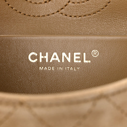 Chanel Suede Calfskin Mini Souplissimo Maxi Flap Dark Beige 6 of 10