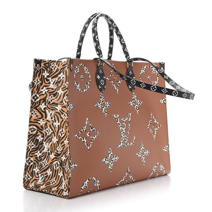 Louis Vuitton Monogram Giant Jungle Onthego GM Black 2 of 9