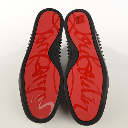 Christian Louboutin Mens Leather Louis Spikes Flat Sneakers 44 Black 6 of 9