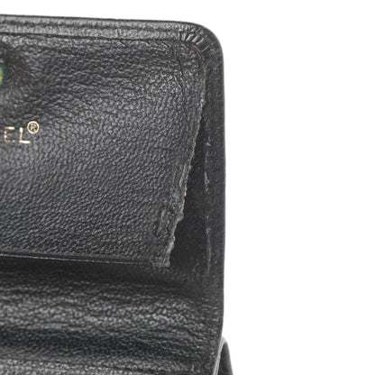 Chanel Goatskin Compact CC Flap Wallet Black 10 of 15