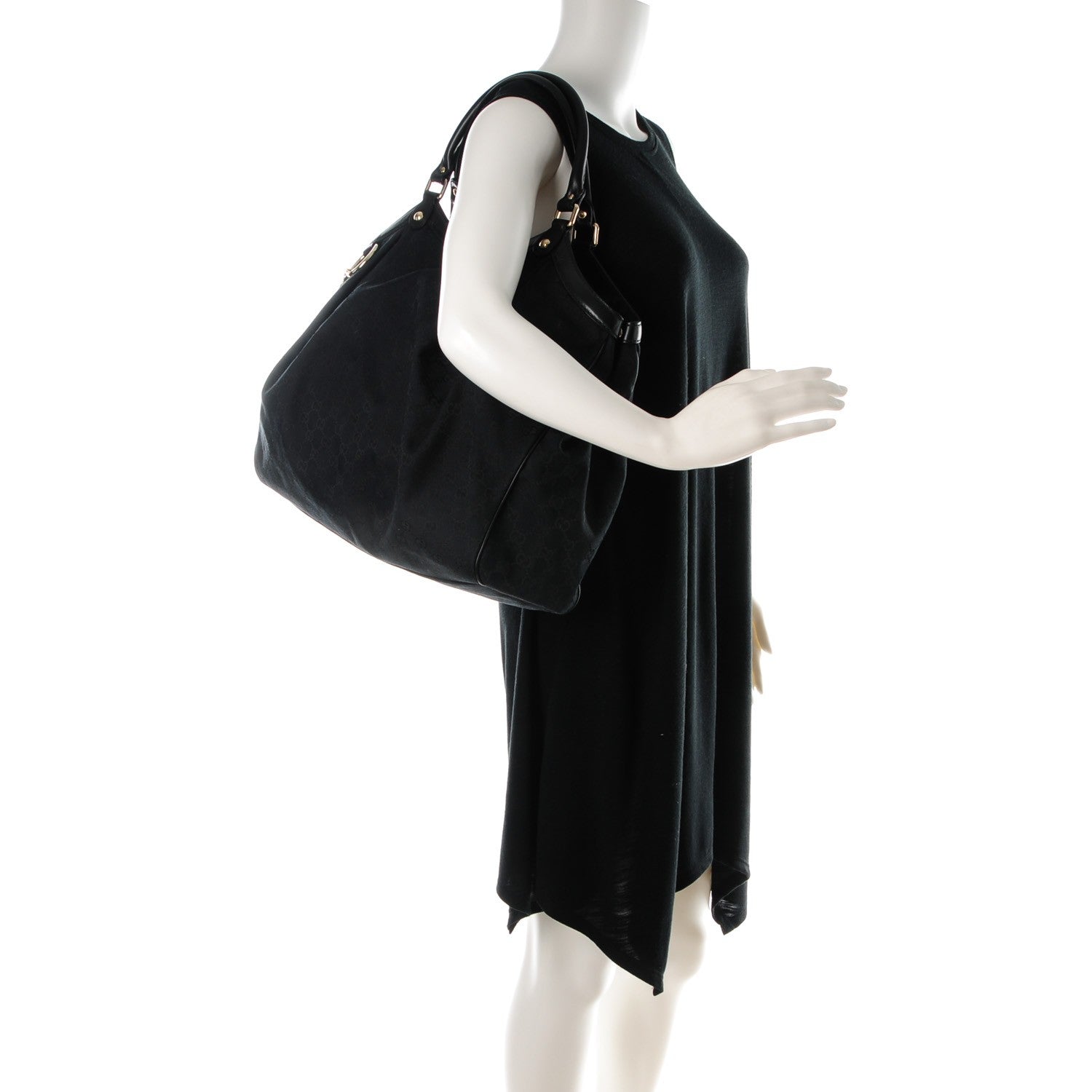 Gucci Monogram Large Sukey Tote Black 2 of 7
