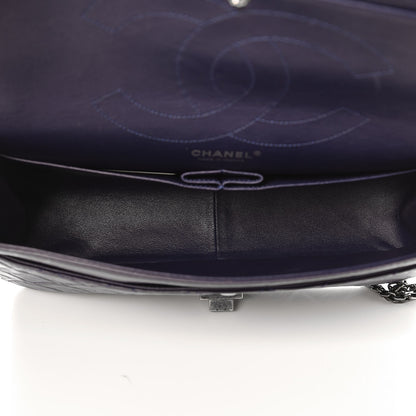 Chanel Aged Calfskin Quilted 2.55 Reissue 227 Flap Navy Blue 7 of 7