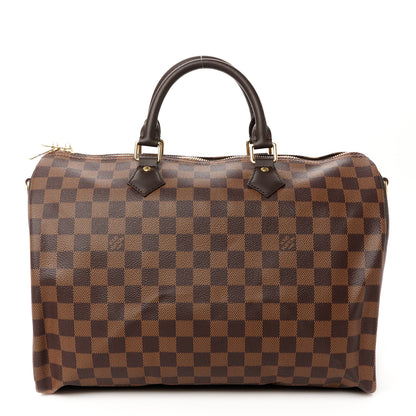 Louis Vuitton Damier Ebene Speedy Bandouliere 35 1 of 14