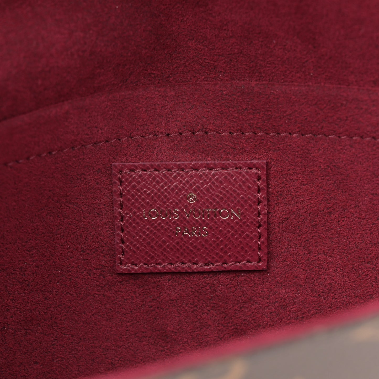Monogram Pochette Felicie Chain Wallet Fuchsia