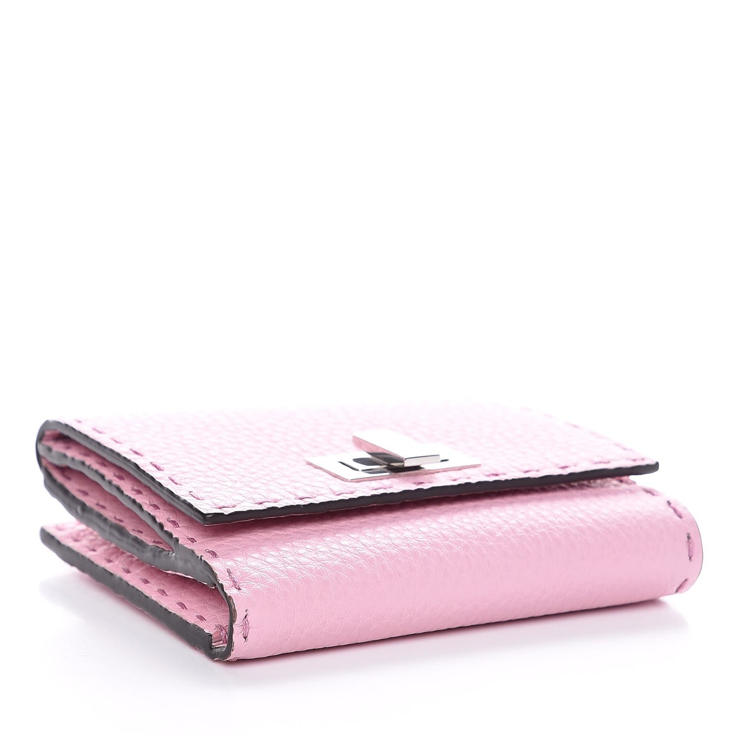 Cuoio Romano Selleria Peekaboo Compact Wallet Acquerello