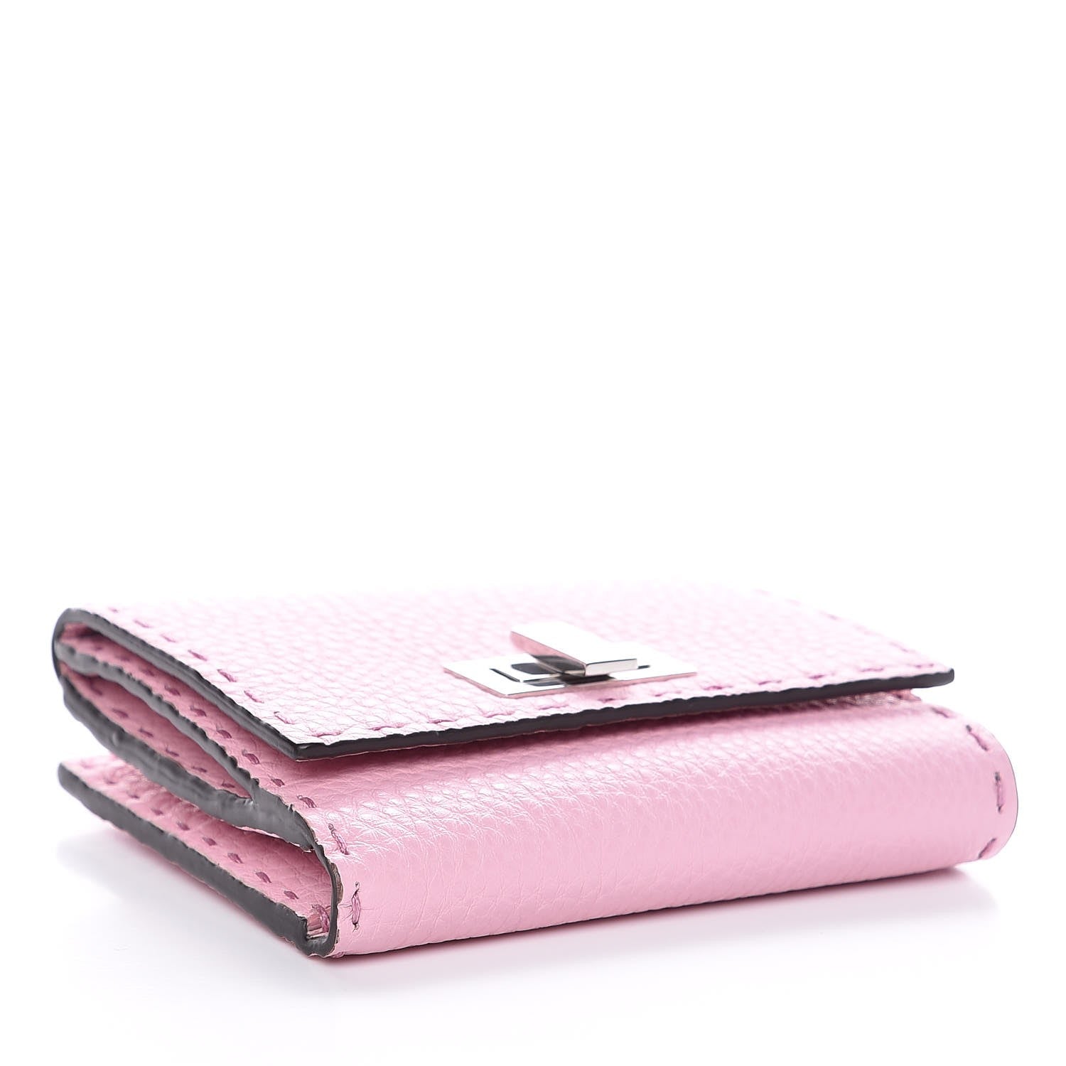 Fendi Cuoio Romano Selleria Peekaboo Compact Wallet Acquerello 4 of 8