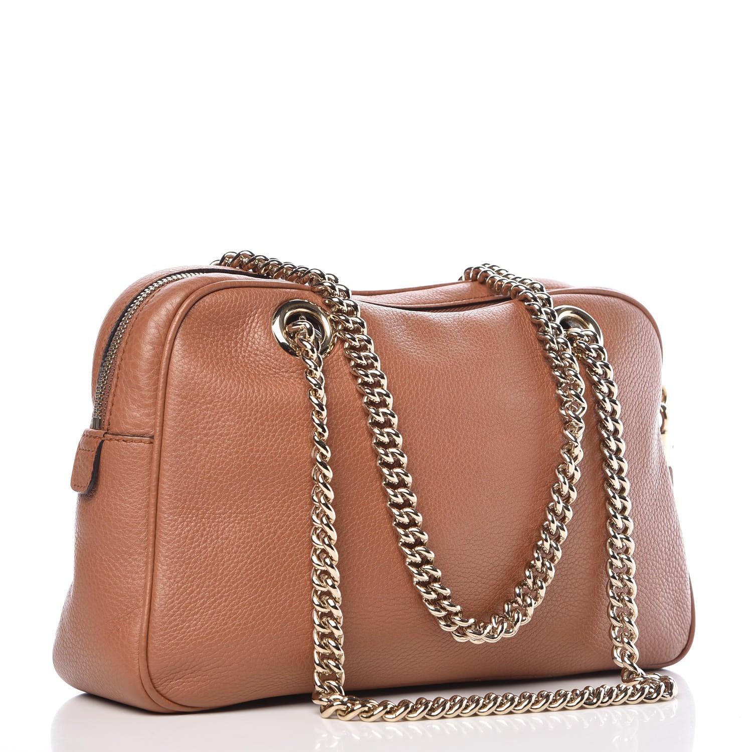 Gucci Pebbled Calfskin Small Soho Bowler Dusty Blush 4 of 11