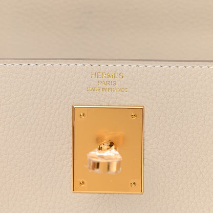 Hermes Togo Kelly Retourne 28 Craie 6 of 11