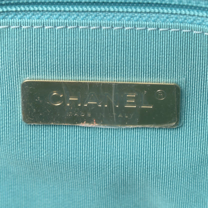 Chanel Denim Quilted Medium Chanel 19 Flap Neon Blue 6 of 9