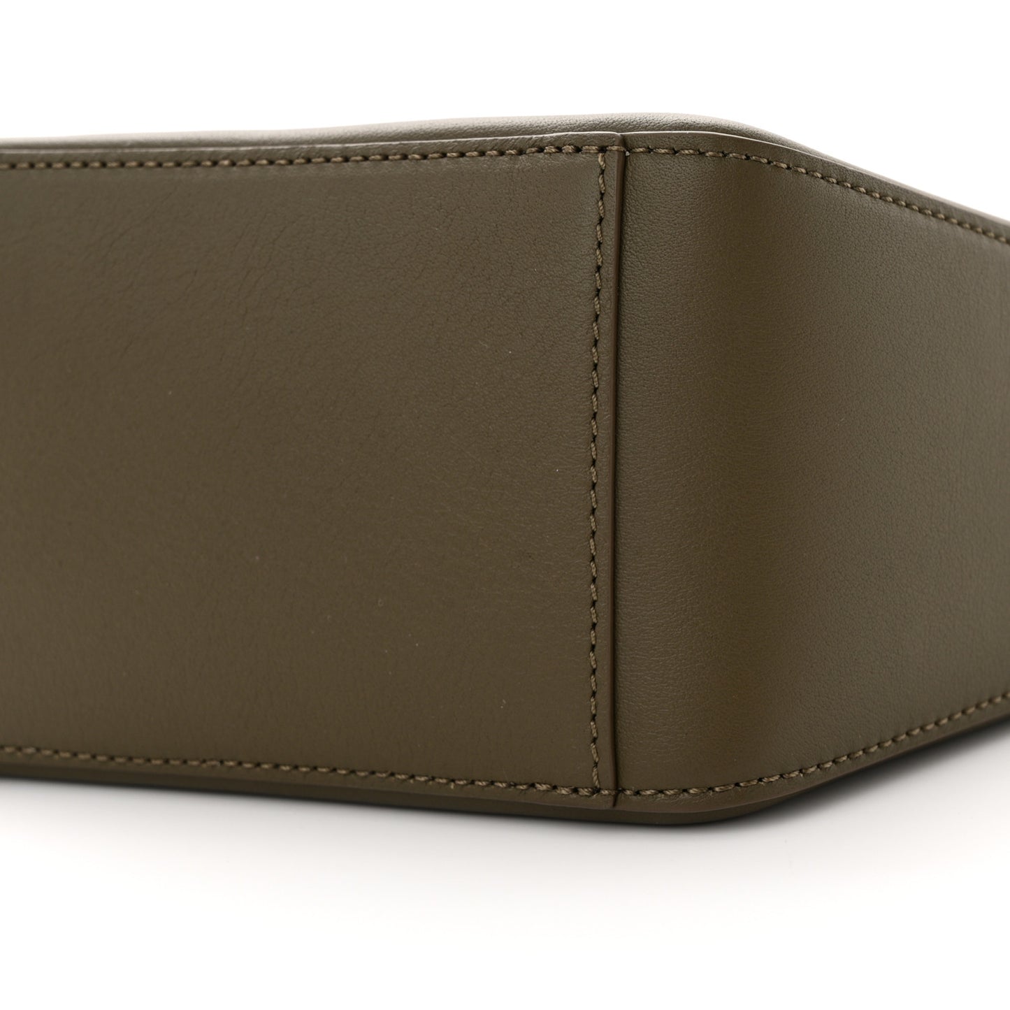 Calfskin Mini Hammock Hobo Dark Khaki Green