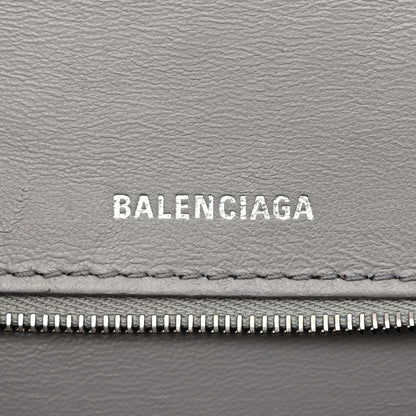 Balenciaga Shiny Calfskin Crocodile Embossed Medium Hourglass Top Handle Bag Balenciaga Grey 6 of 18