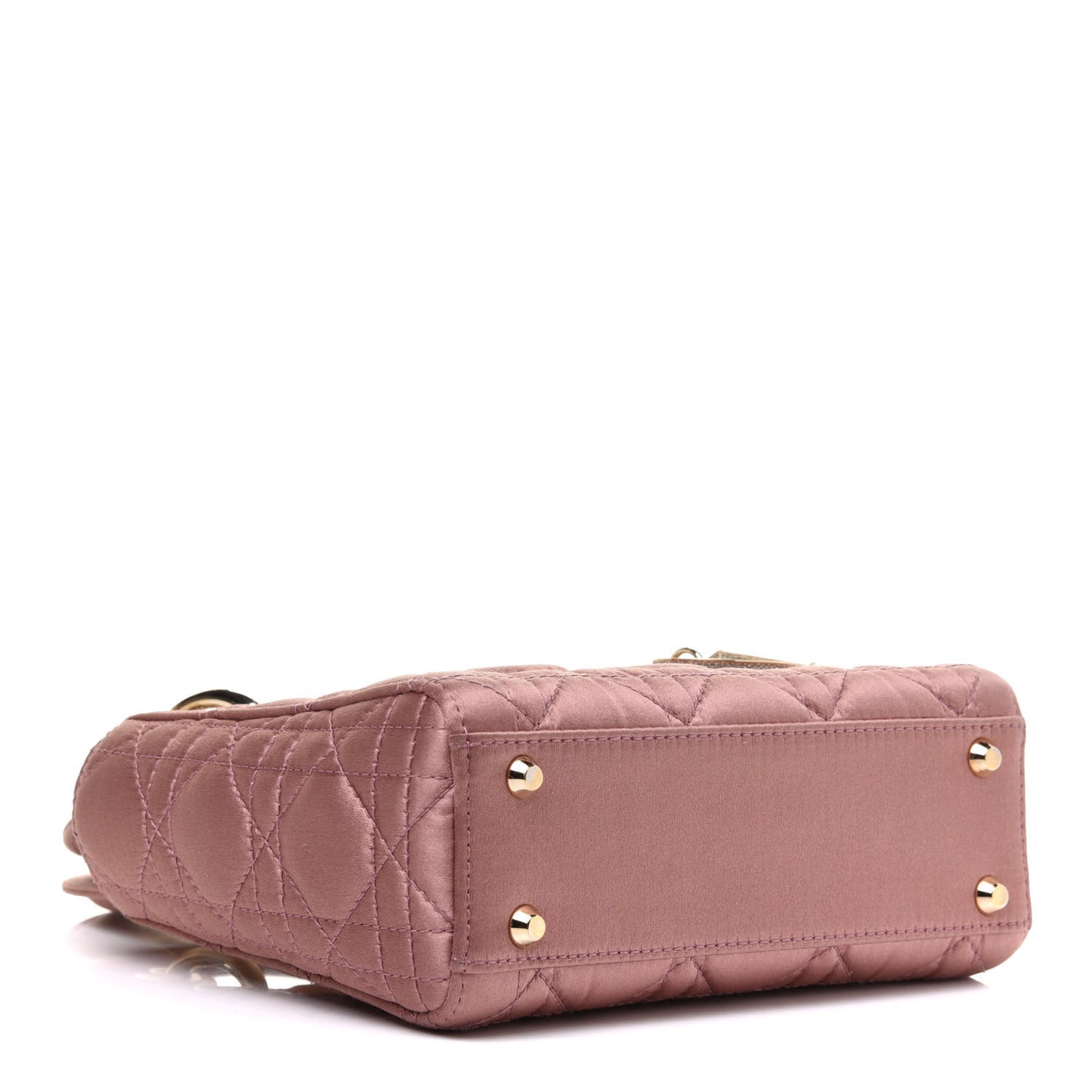 Satin Swarovski Crystal Cannage Mini Lady Dior Pink
