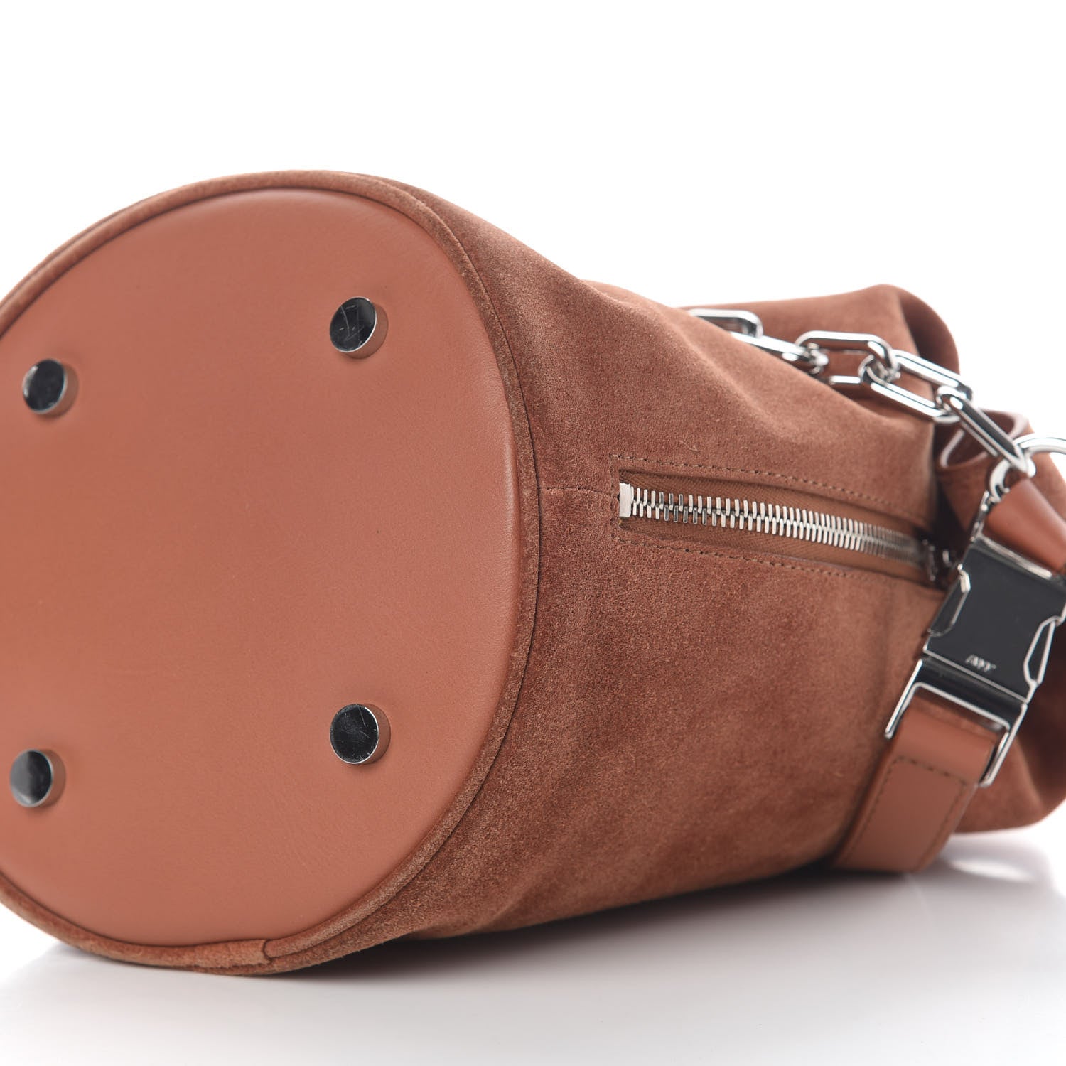 Alexander Wang Suede Attica Chain Dry Sack Bucket Bag Terracotta 7 of 7