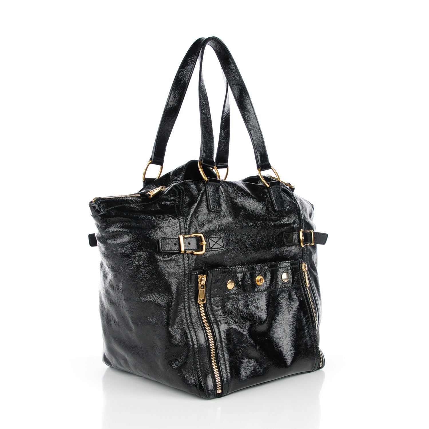 Saint Laurent Patent Medium Downtown Black 3 of 15