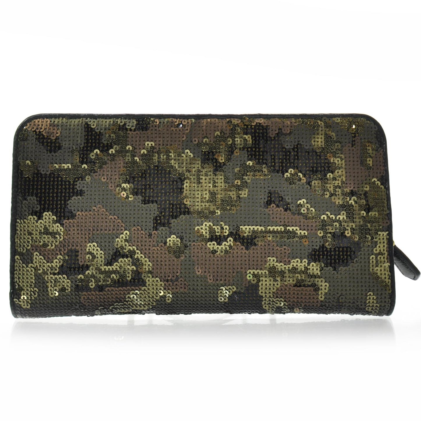 Sequin Camouflage Continental Wallet Mimetico