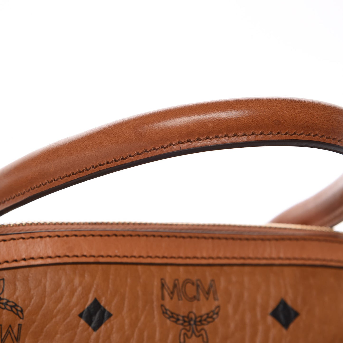 Visetos Heritage Bowler Bag Cognac
