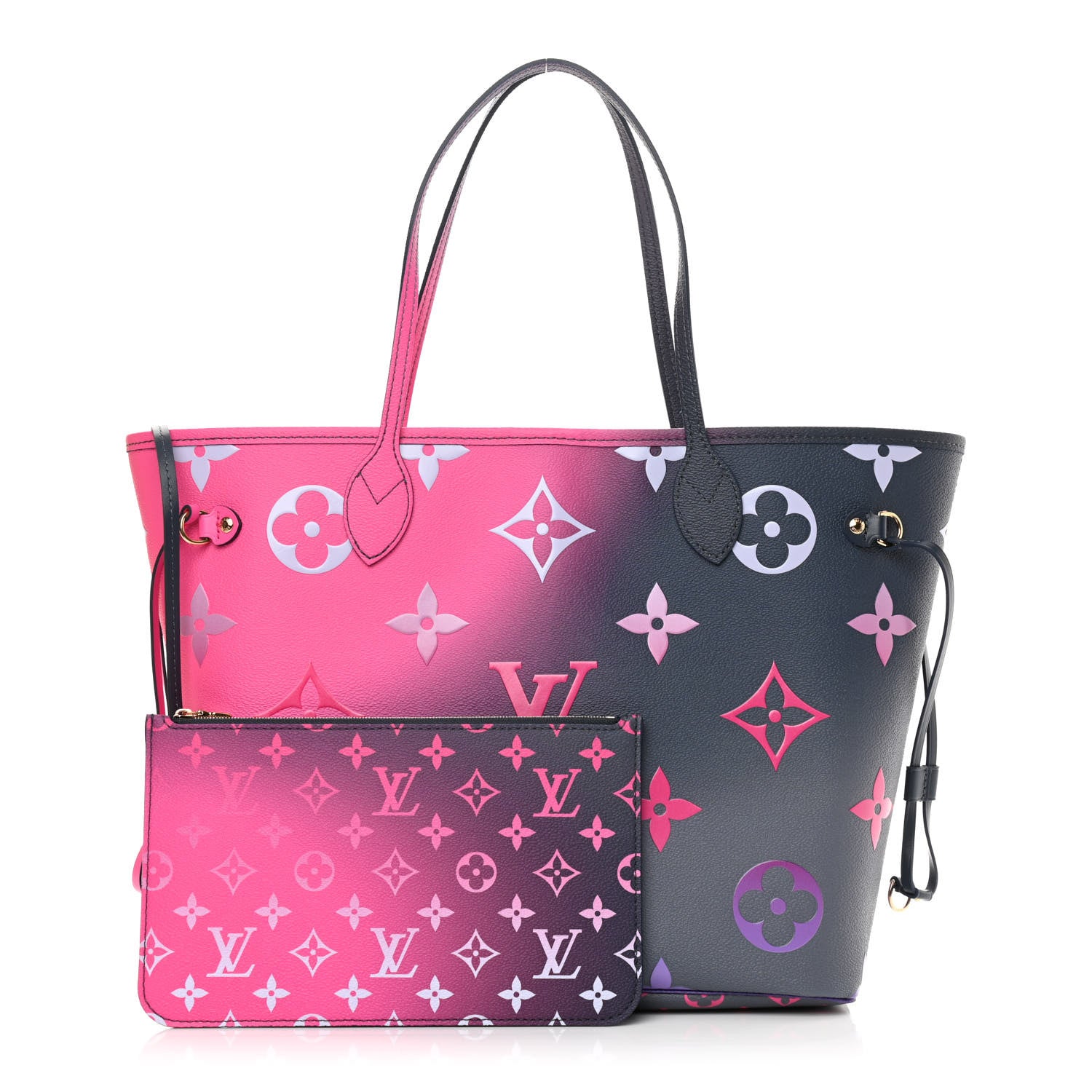 Louis Vuitton Monogram Giant Spring In The City Neverfull MM Midnight Fuchsia 1 of 11