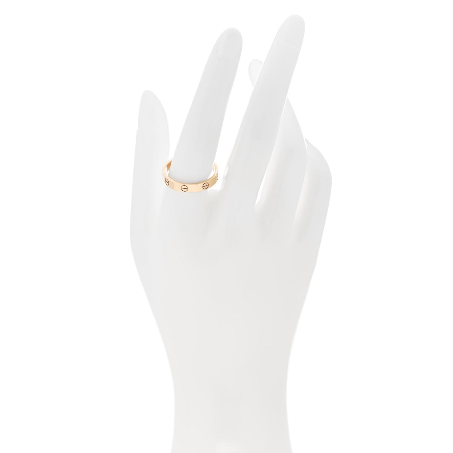 18K Yellow Gold 3.5mm LOVE Wedding Band Ring 60 9.25