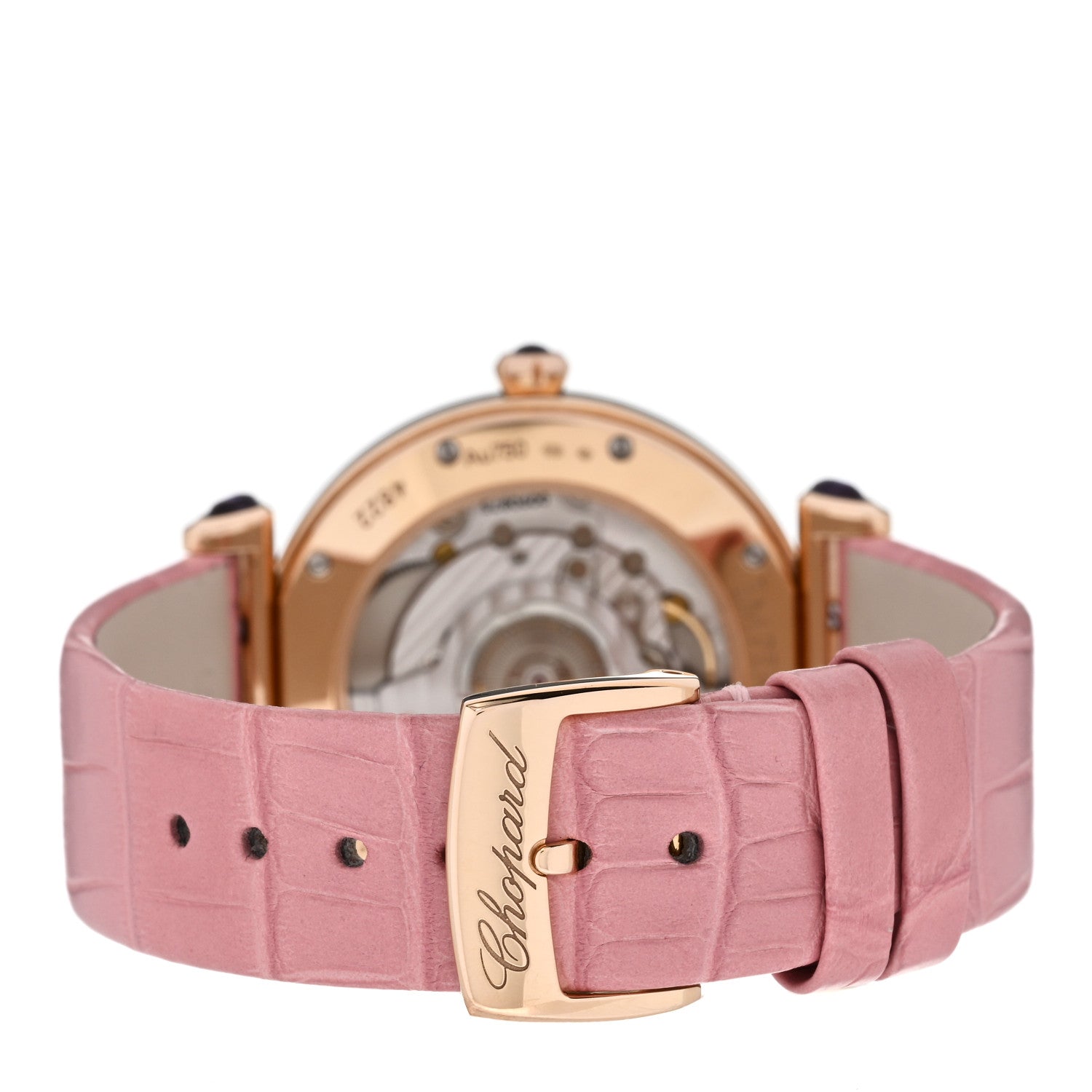 Chopard 18K Rose Gold Alligator Mother of Pearl 36mm Imperiale Automatic Watch Pink 4 of 5
