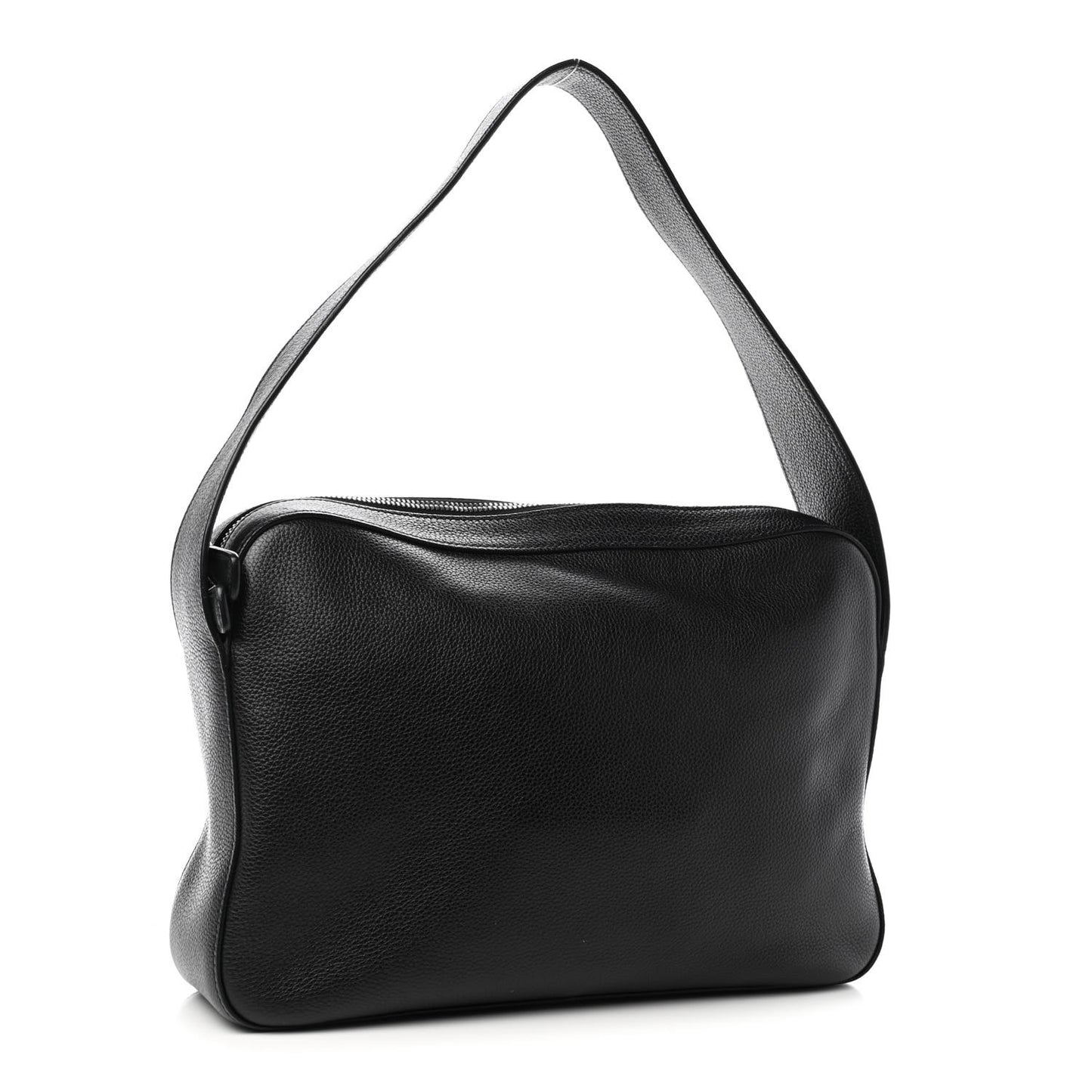 Vitello Daino Shoulder Bag Black