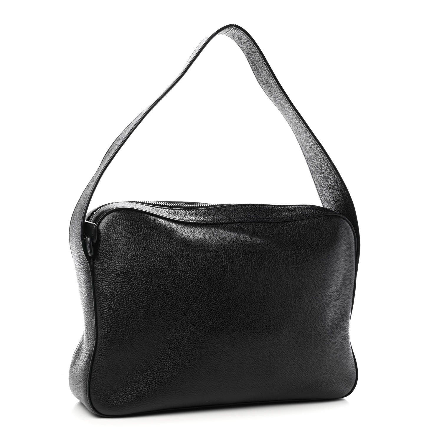 Prada Vitello Daino Shoulder Bag Black 2 of 8