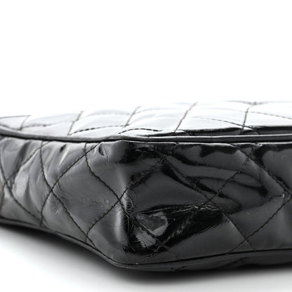 Chanel Patent Quilted Tassel Camera Case Black 13 of 19