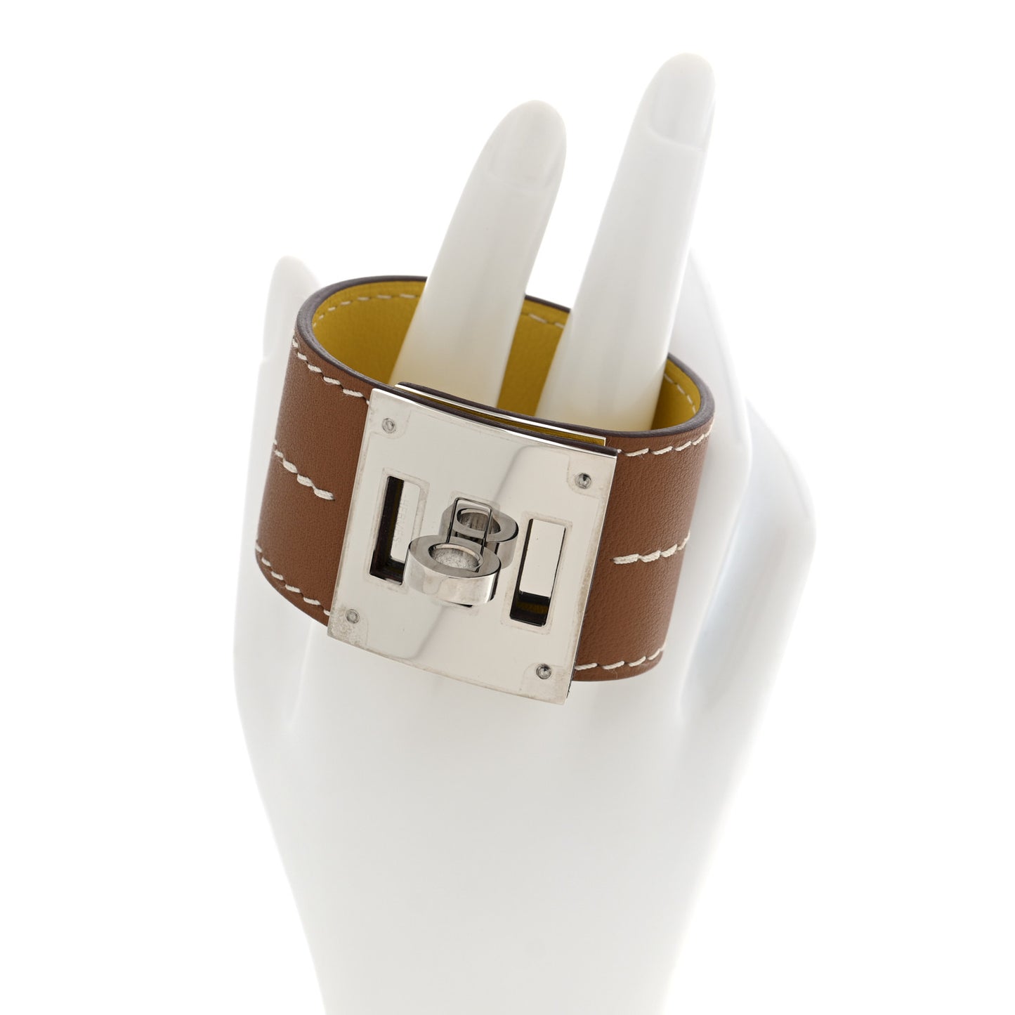 Swift Kelly Dog Bracelet T2 Gold Jaune Ambre
